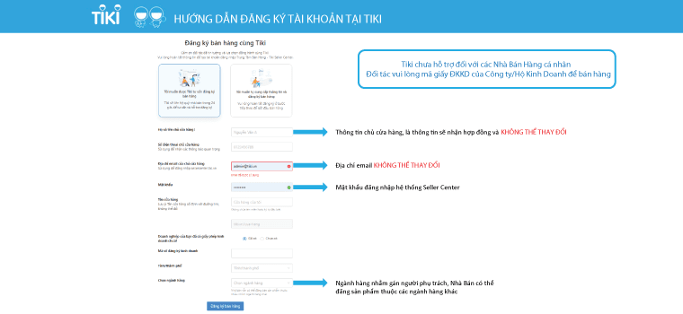 Đăng ký bán hàng trên Tiki nhanh nhất