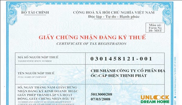 Tra mã số thuế doanh nghiệp trên giấy chứng nhận đăng ký kinh doanh