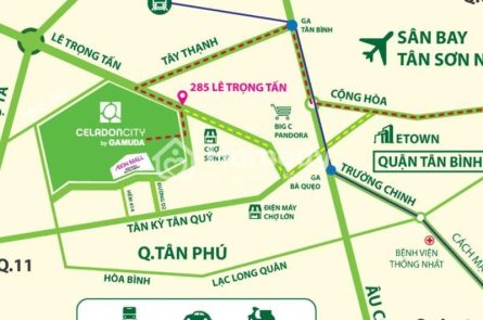 Vị trí dự án Khu đô thị Celadon City