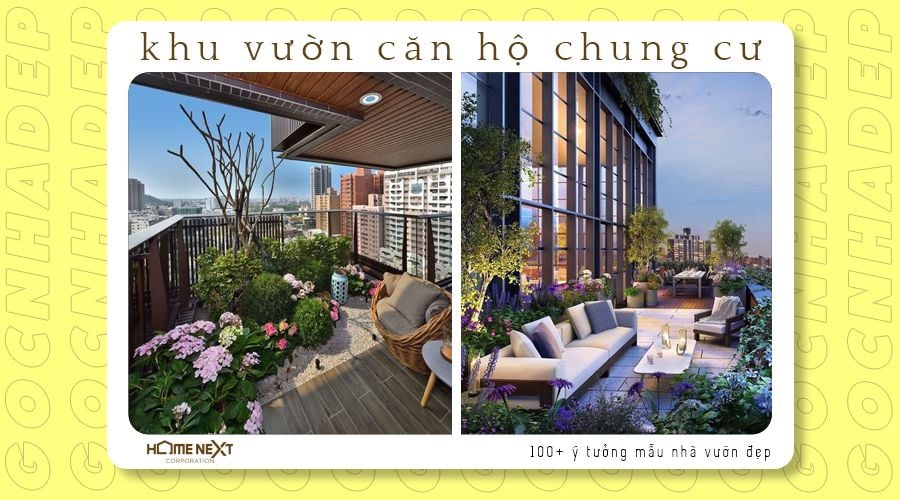 thiết kế sân vườn cho căn hộ chung cư penhouse