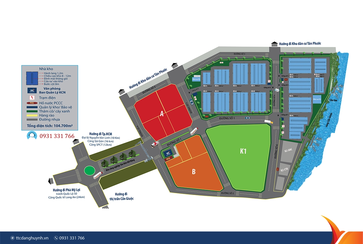 Sơ đồ Khu công nghiệp Tân Kim Mở Rộng